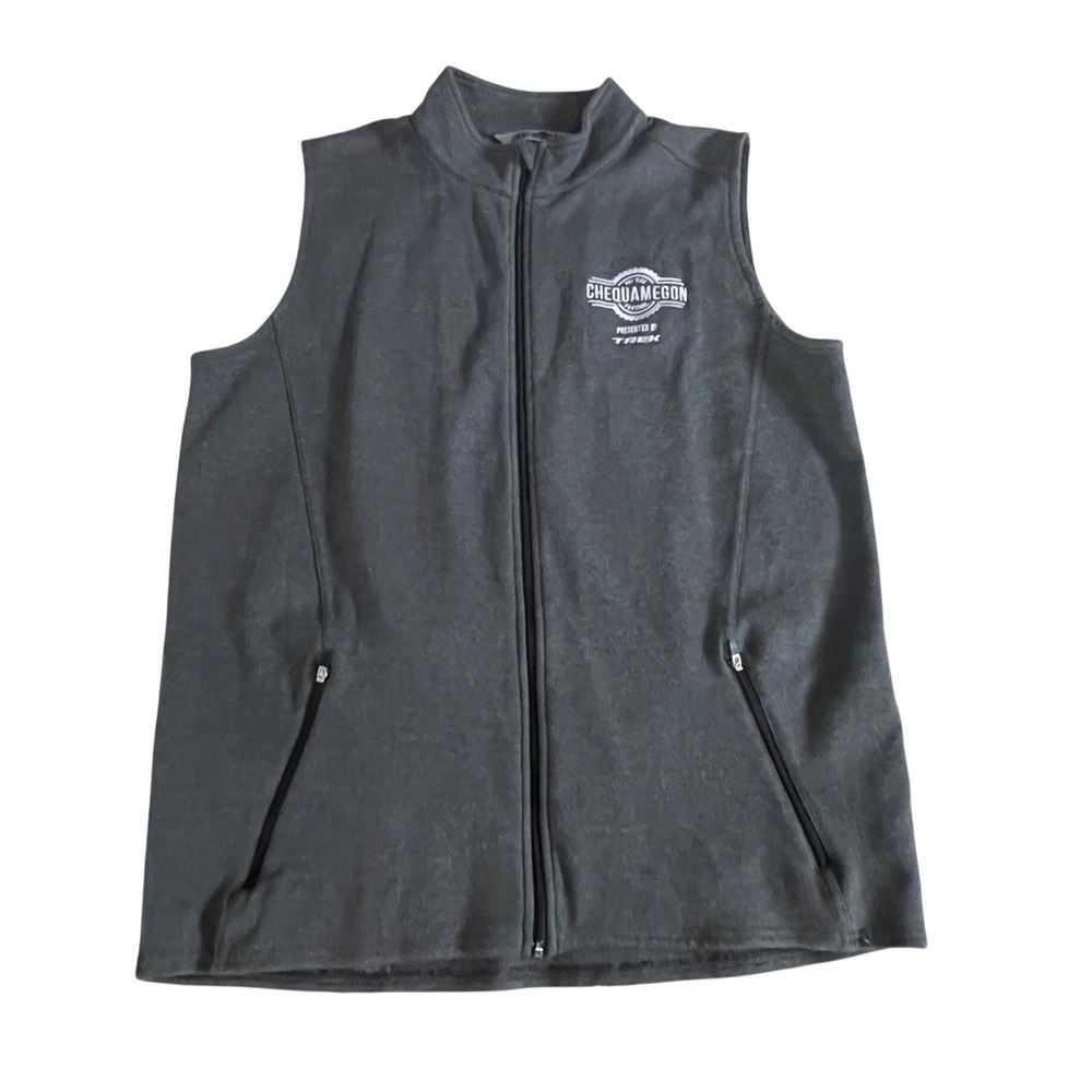 Tasc Performance‎ Mens Gray Chequamegon Fat Tire Festival Cycling Vest Large L